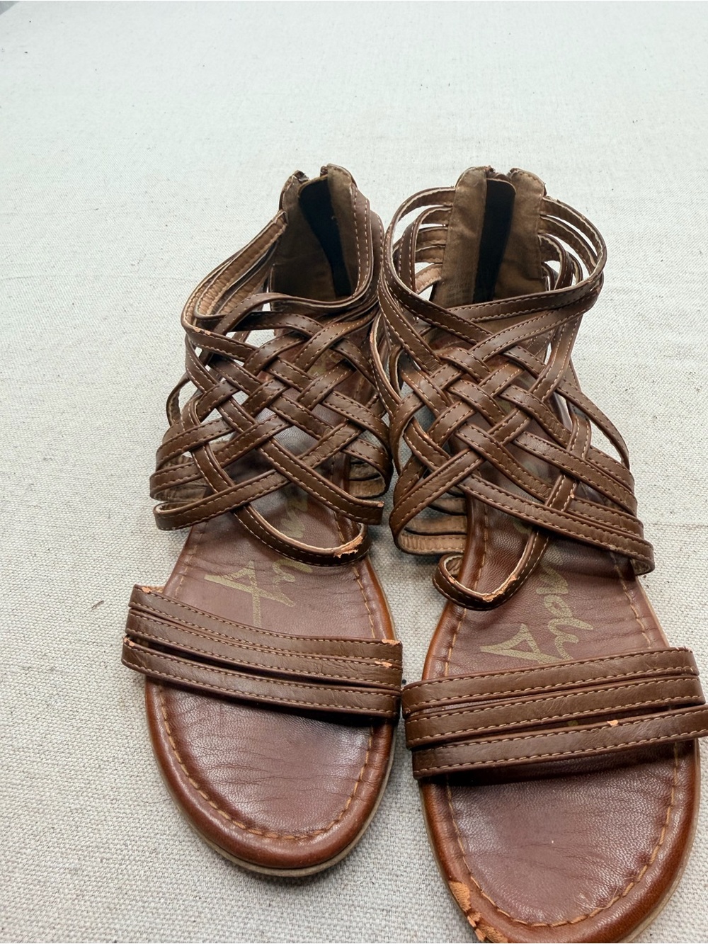 Rock N Candy Brown Strappy Gladiator Sandals